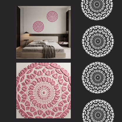 Elegant decorative accent – DFA stencil Round pattern 0.3-1 mm (C00154)