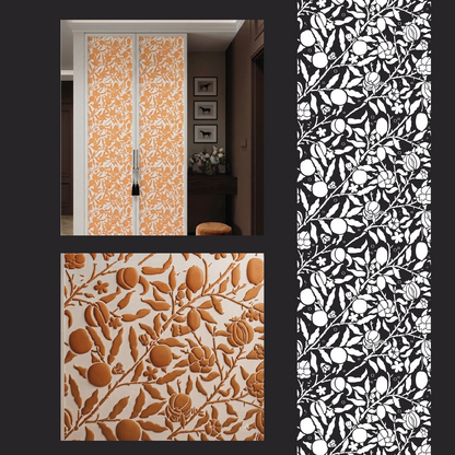 DFA Reusable Stencil "Nature" for Plaster and Paint 0.3–1 mm – William Morris Collection (P00182)