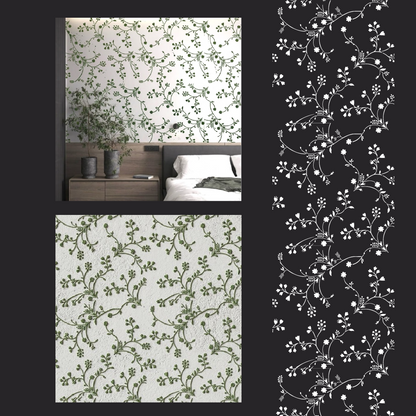DFA Reusable Stencil "Nature" for Plaster and Paint 0.3–1 mm  (P00194)