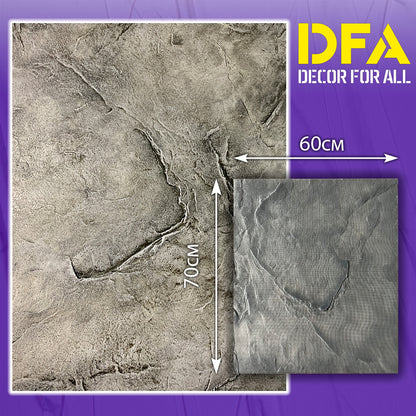 Silicone impression for decoration Stone texture (black) W00004