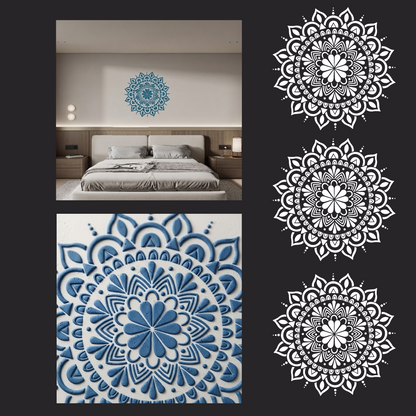 Elegant decorative accent – DFA stencil Round pattern 0.3-1 mm (C00155)