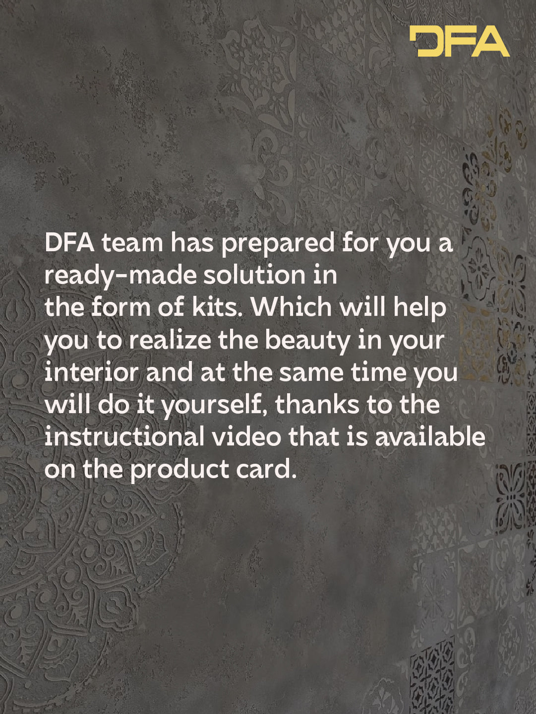 Stencils DFA set (Square 131 + East 21 + Square 13) for plaster and paint 0.3-1 mm (N00095)