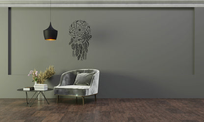 Stencil DFA reusable Round pattern 58 Dream catcher 1 for plaster and paint 0.3-1mm (C00058)