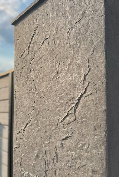 Silicone impression for decoration Stone texture 2 (black) W00027