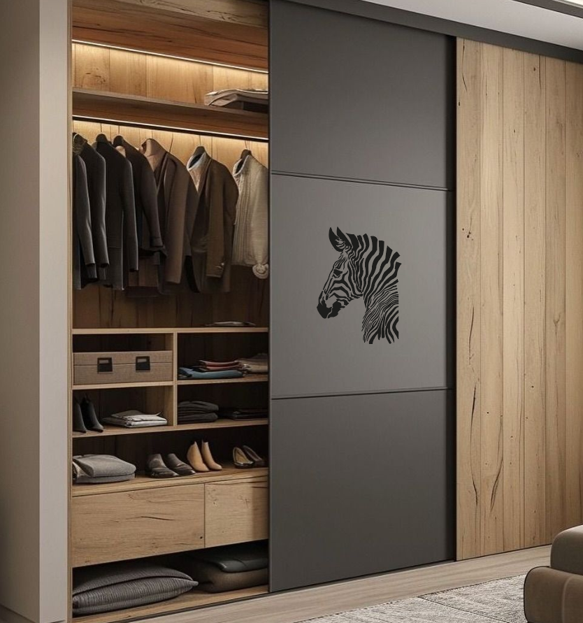 DFA "Zebra" Stencil — create a sense of lightness in your interior. Thickness: 0.3–1 mm (J00080)