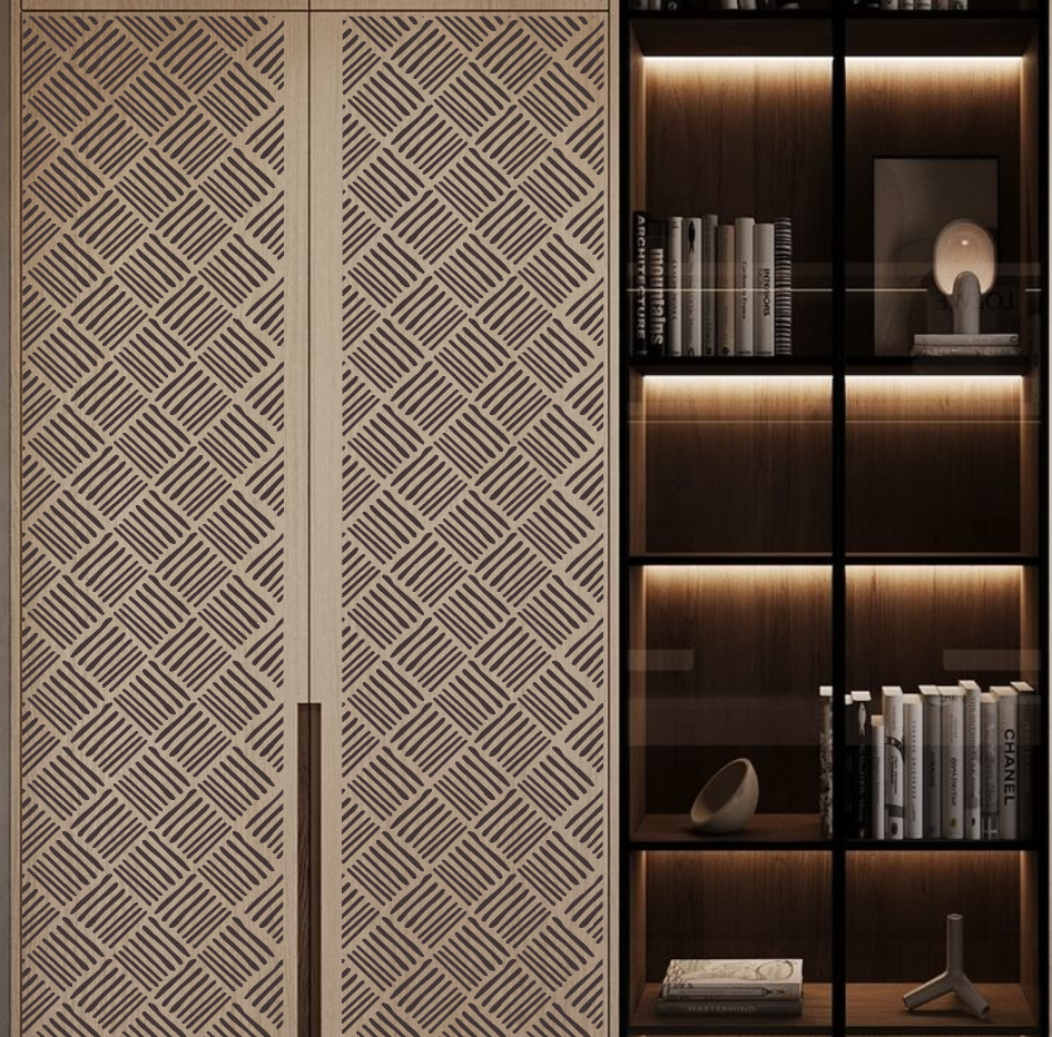 Create modern art decor with the DFA Loft stencil (0.3–1 mm, L00064)