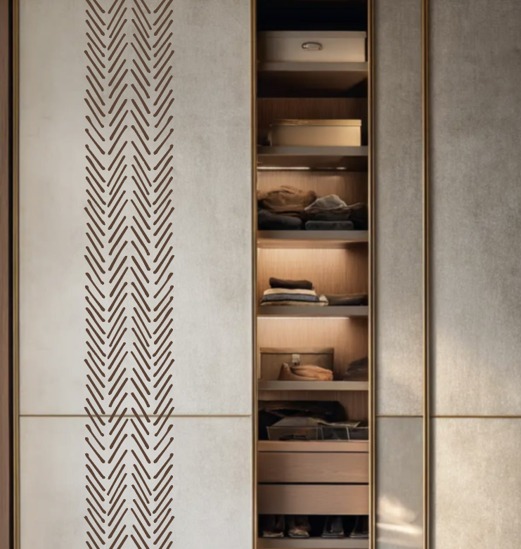 Create modern art decor with the DFA Loft stencil (0.3–1 mm, L00066)