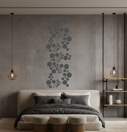 Create modern art decor with the DFA Loft stencil (0.3–1 mm, L00067)