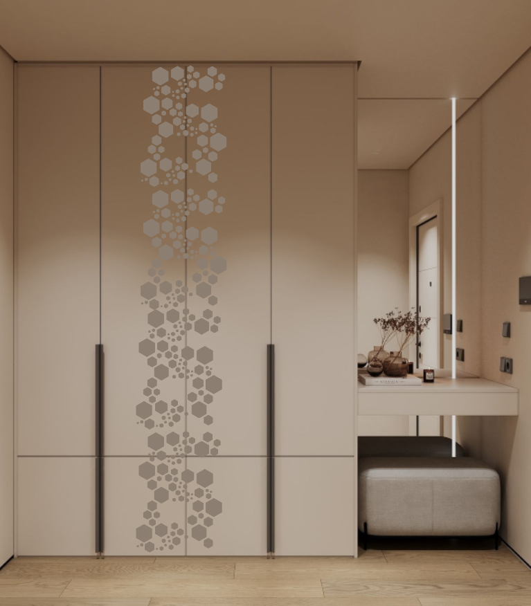 Create modern art decor with the DFA Loft stencil (0.3–1 mm, L00067)