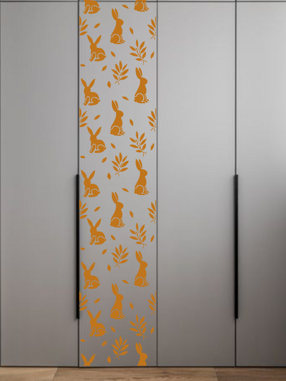 Rabbits on the walls – a magical atmosphere for a child's room with DFA 0.3–1 mm (E00097)