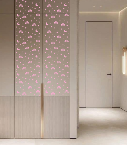 A moon on the walls – a magical atmosphere for a child's room with DFA 0.3–1 mm (E00100)