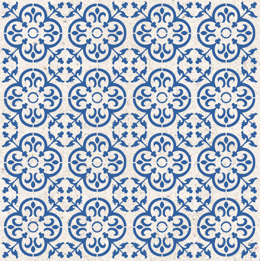 Square Patterns for Vibrant Interiors: DFA 0.3–1 mm Decorative Stencil (K00139)