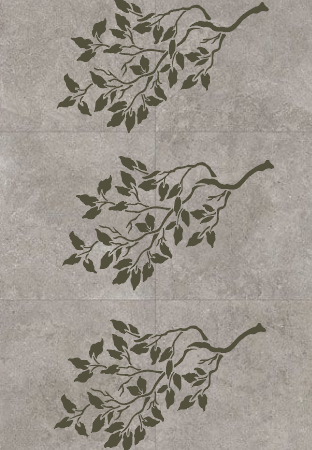 DFA Reusable Stencil "Nature" for Plaster and Paint 0.3–1 mm (P00197)