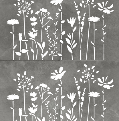 DFA Reusable Stencil "Nature" for Plaster and Paint 0.3–1 mm (P00198)