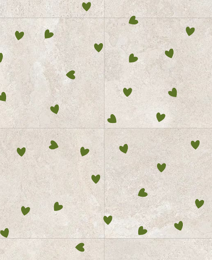 Hearts on the walls – a magical atmosphere for a child's room with DFA 0.3–1 mm (E00101)