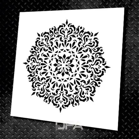 Round patterns DFA - inspiration for an accent wall 0.3-1 mm (С00004-d), 1 mm - Under plaster
