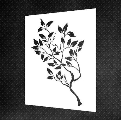 Stencil DFA for decoration Priroda Branch for plaster and paint 0.3-1mm (P00019), 1mm - Under plaster