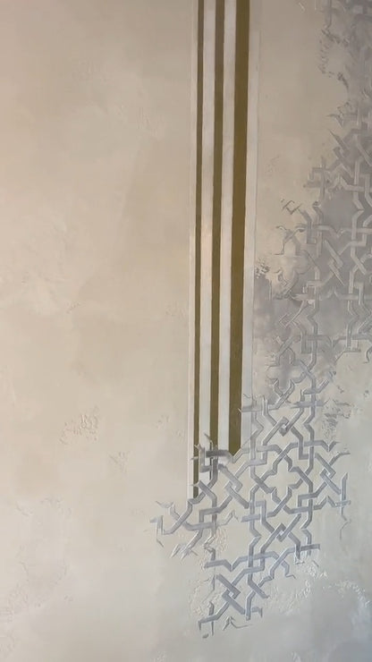 DFA stencils for decoration (Geometry 11 + Geometry 15) for plaster and paint 0.3-1 mm (N00132)