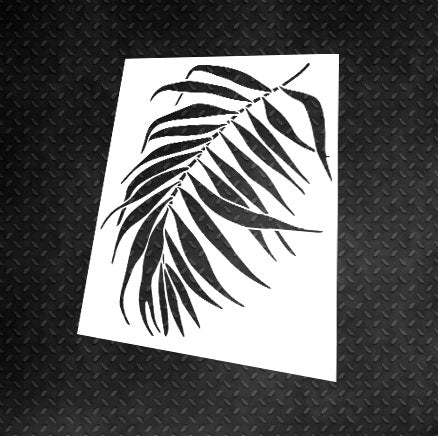 Stencil DFA for decoration Nature Palm leaf for plaster and paint 0.3-1mm (Р00101)