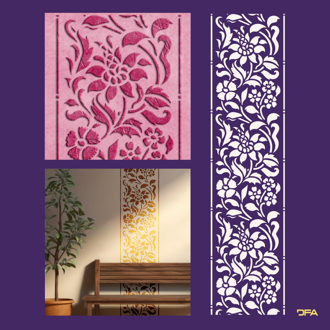 Stencil DFA Border for plaster and paint 0.3-1mm (B00065)