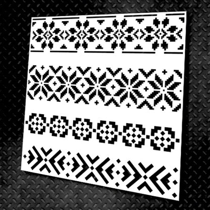 Stencil DFA Embroidery for plaster and paint (Z00001)