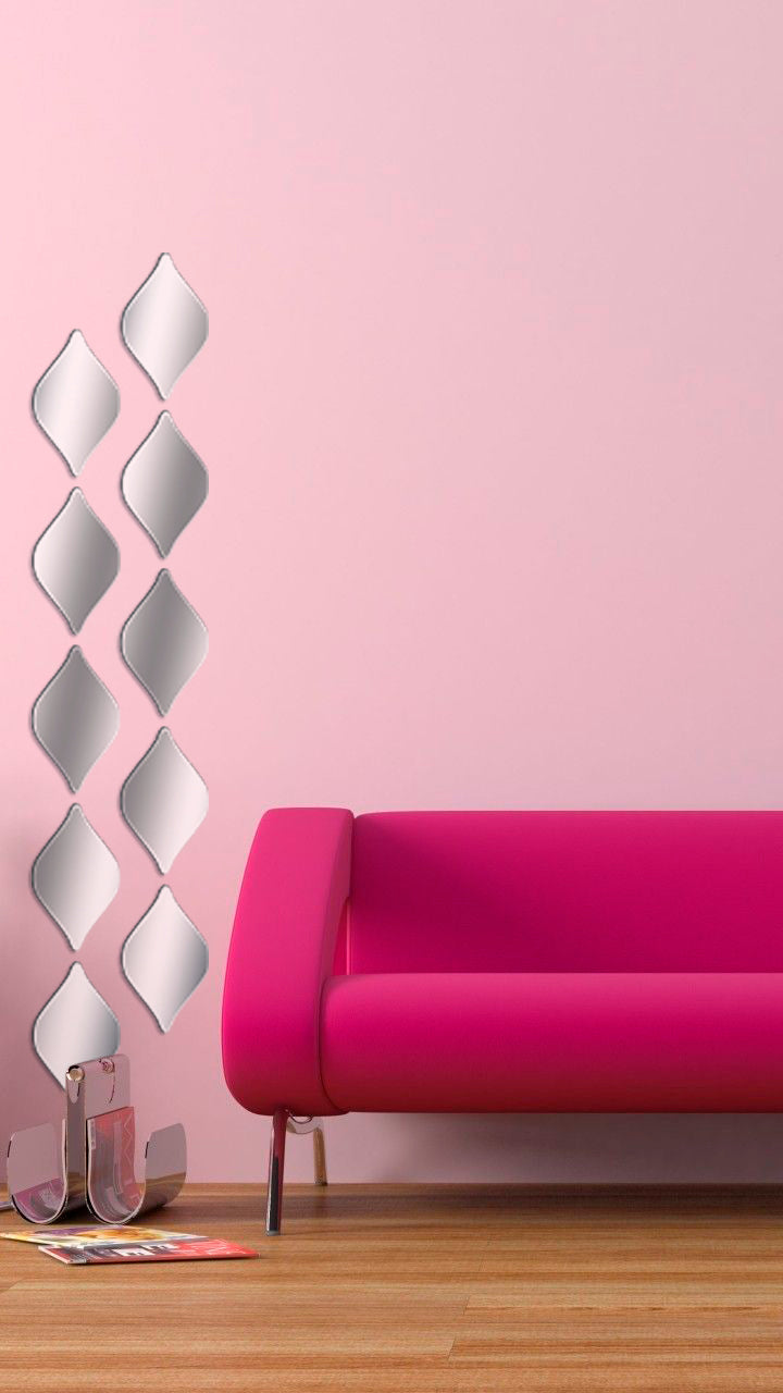 Quick Transformation: DFA Rhombus Mirror Decor to Update Your Home, 5pcs/10pcs/15pcs (YA00009)