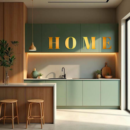 Elegance and space: mirror inscription HOME by DFA (YA00020)