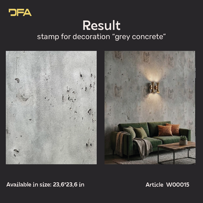 Silicone mold for decor Concrete gray W00015