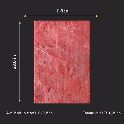 Silicone impression for decoration Ceramogranit 3 (red) W00008