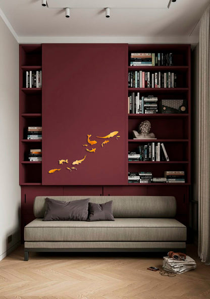 We visually expand the space: Fish decor for a stylish and bright interior, 11 pcs (YA00025)