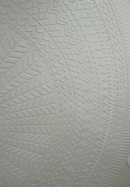 Stencil DFA reusable Round pattern for plaster and paint 0.3-1 mm (С00111)