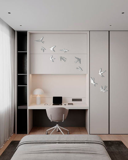 Create your own design: Mirror Birds for unique compositions, 11 pcs (YA00022)