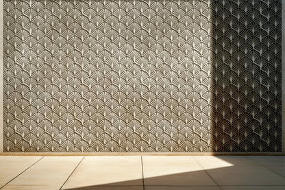 Reusable stencil DFA for decorative plaster and paint Oriental pattern 0.3-1mm (V00052)