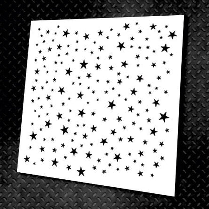 Stencil DFA reusable for plaster and paint 0.3-1mm Stars (E00003)