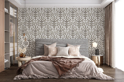 Reusable stencil DFA for decorative plaster and paint Oriental pattern 0.3-1mm (V00035)