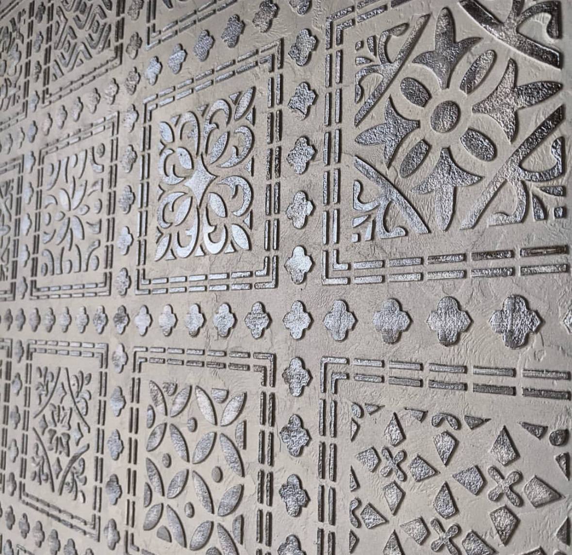 Modern decor in a few steps - DFA stencil with a geometric pattern 0.3-1 mm (K00005)
