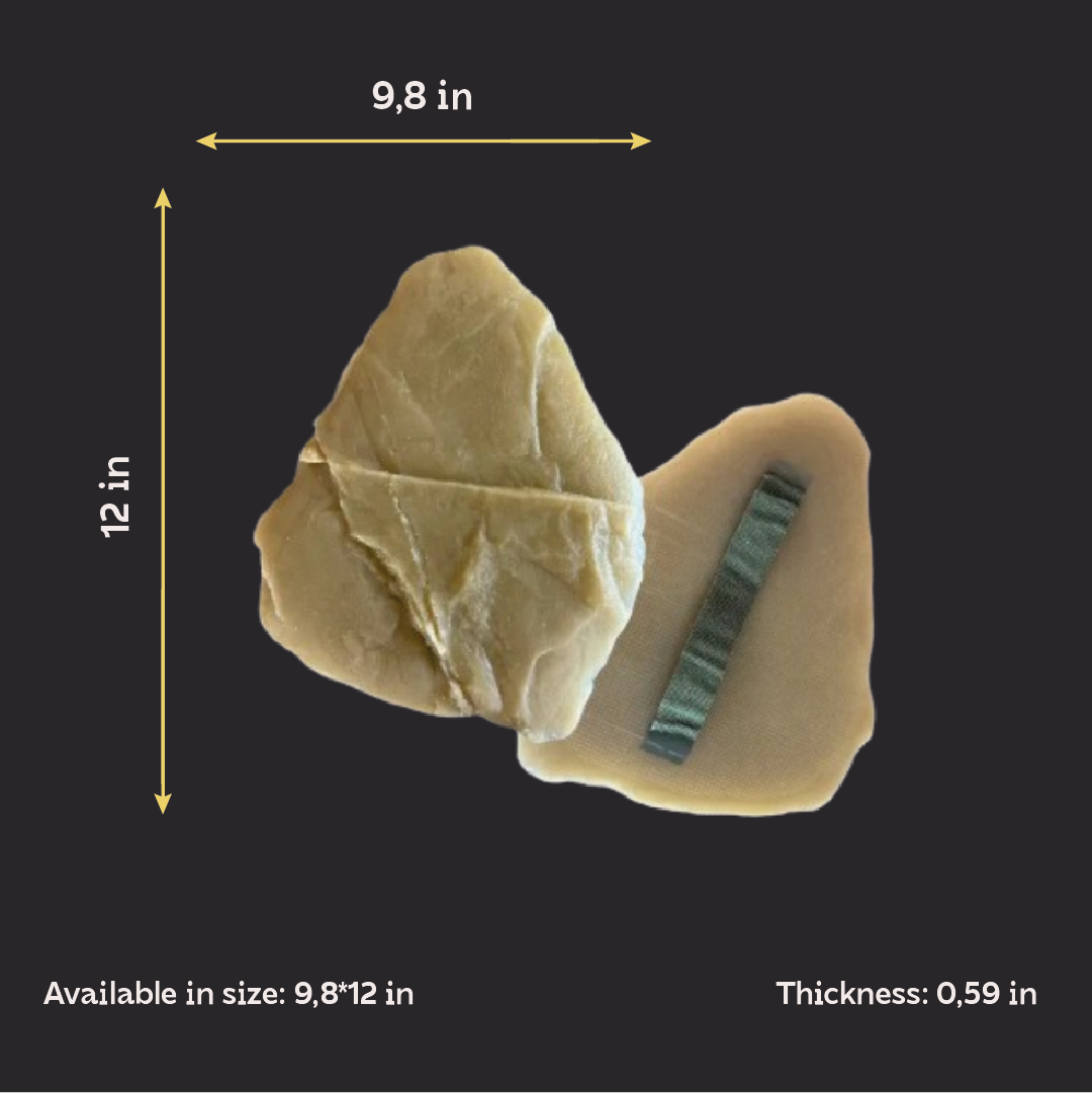 Silicone matrix/impression for decoration DFA Transcarpathian slate 2 with handle, thickness 15 mm (W00047)