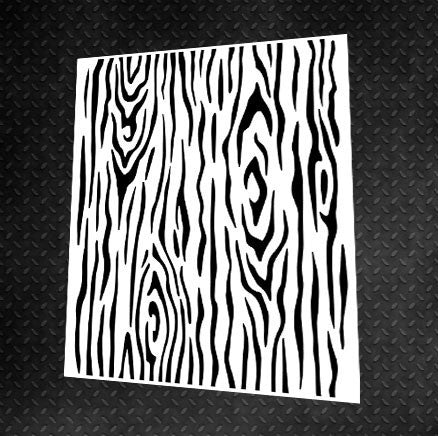 Stencil DFA for decoration Nature Tree bark for plaster and paint 0.3-1mm (P00014)