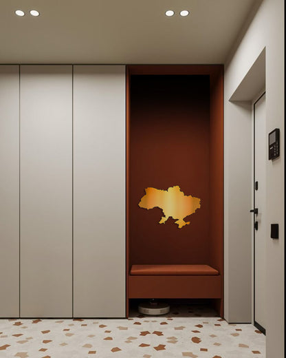 Mirror decor DFA Map of Ukraine: a symbol of unity in your home (YA00041)
