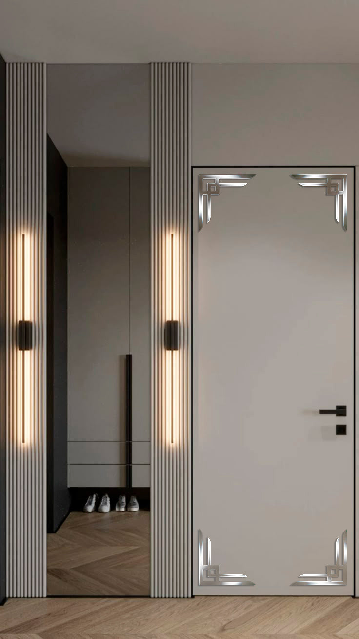 The Magic of Light in Your Interior: DFA Mirror Corner Patterns for Unique Design 2pcs/4pcs (YA00038)