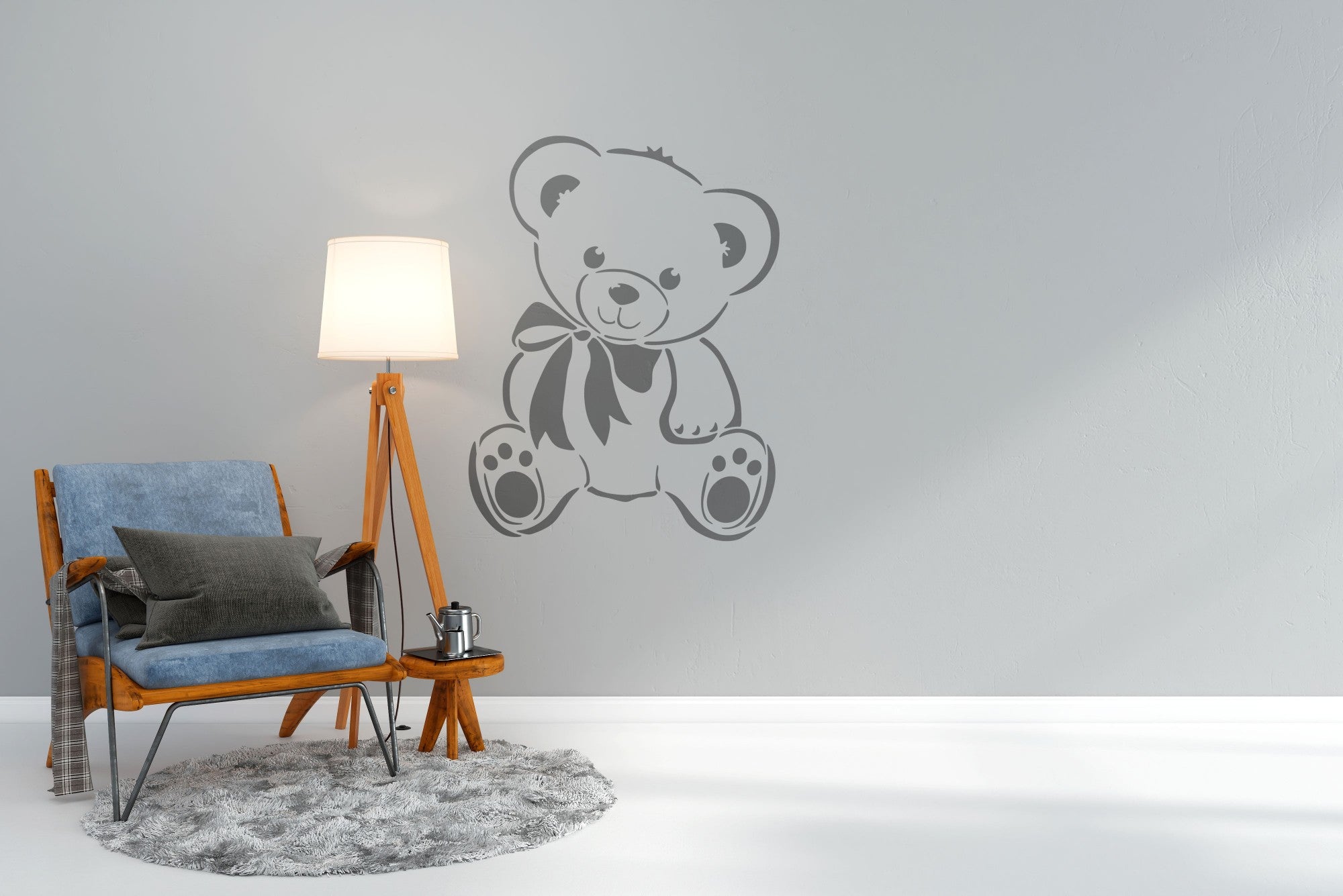 Reusable stencil DFA for plaster and paint 0.3-1mm Baby Bear (E00005)