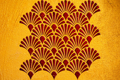 Create an oriental flavor: reusable stencil DFA for plaster 0.3-1 mm (V00081)