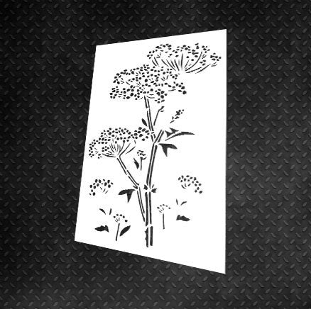 DFA reusable stencil Nature for plaster and paint 0.3-1mm (P00089)