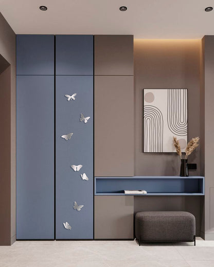 Stylish accent for walls: DFA Mirror Butterflies for visual expansion, 7 pcs (YA00005)