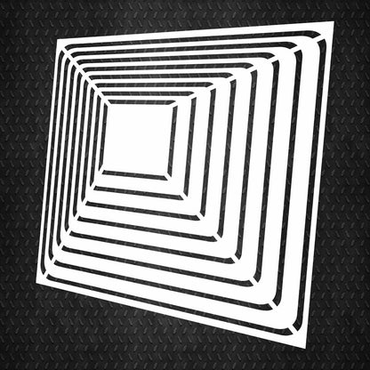 Geometric relief pattern for walls - stencil DFA Geometry 0.3-1 mm (G00105)