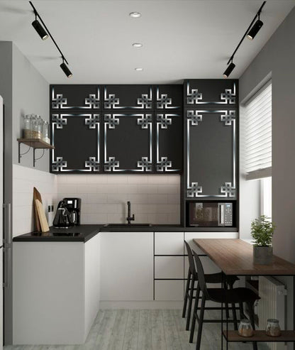 DFA Mirror Decor Corner Pattern - Visual Space Expansion and Style 2pcs/4pcs (YA00035)