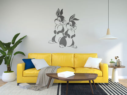 Reusable stencil DFA for plaster and paint 0.3-1mm Bunnies (E00002)