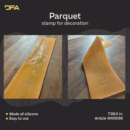 Silicone mold for parquet decoration W00036