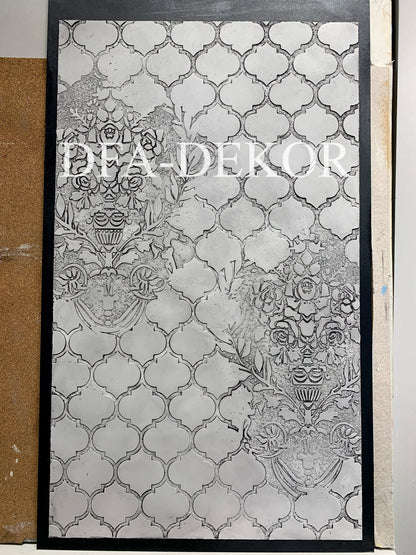 Reusable stencil DFA Damascus, for plaster and paint 0.3-1mm (D00026)