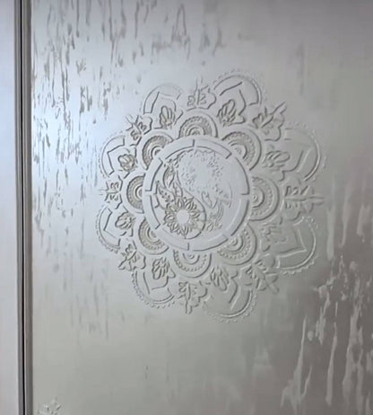 Create balance and style with DFA Yin Yang Wall Decor Stencil 0.3-1mm (C00050)